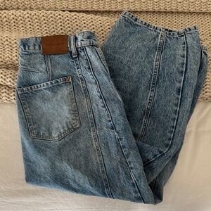 We The Free Good Luck Mid-Rise Barrel Jeans